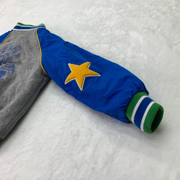 Disney Pixar Toy Story 4 Kids Sz 4 Small Versity Puffer Jacket Woody Buzz Forky - Picture 5 of 8